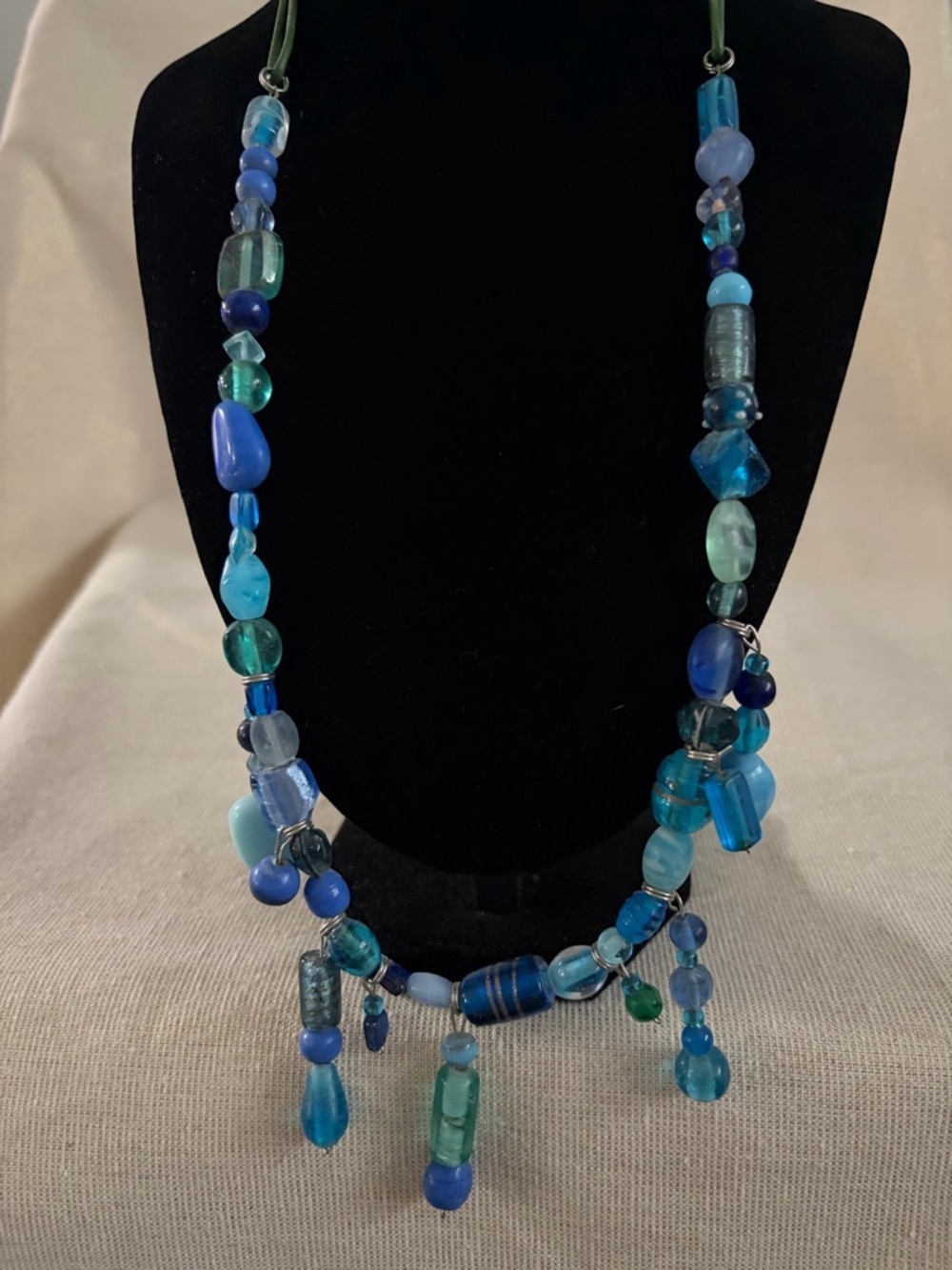 Blue Multi-Bead Women’s Necklace